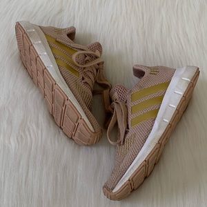 adidas swift run ash pearl gold
